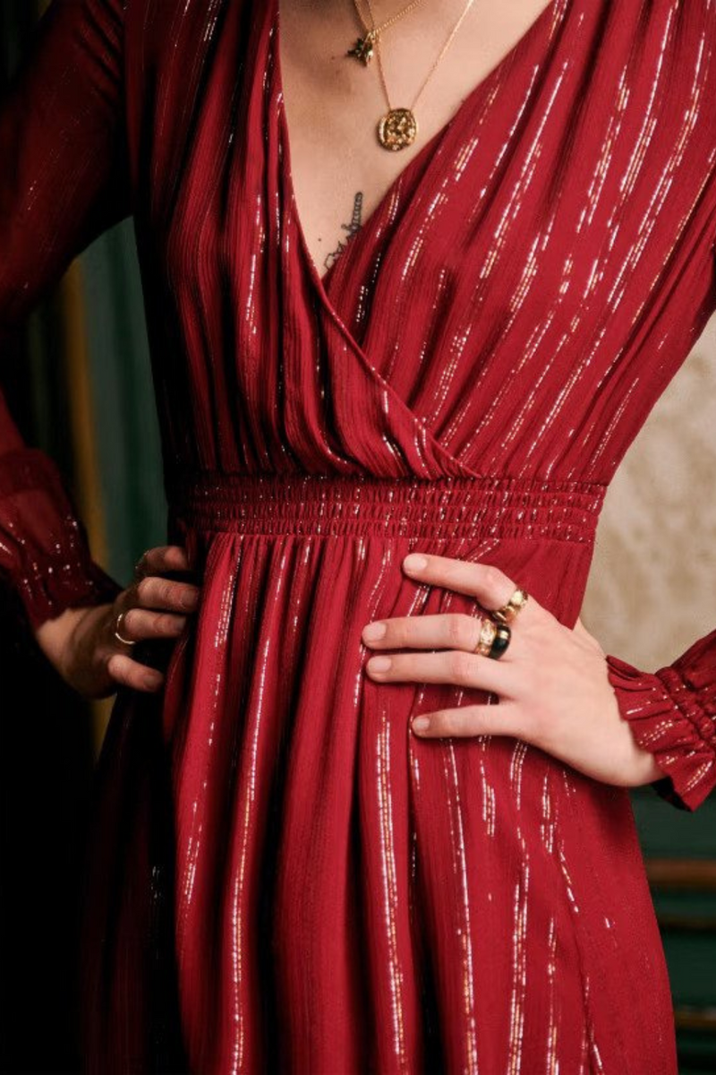 Red titiane midi dress – CIRCLE CLOSET